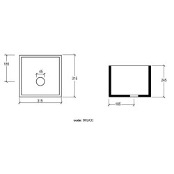 Lavoar Box 31.5 x 3.5 cm