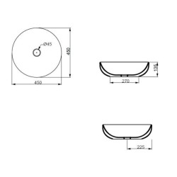 Lavoar Easy 45 cm Rotund