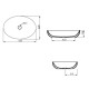 Lavoar Easy 55 cm Oval