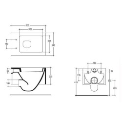 Vas Wc Oz Suspendat, Alb