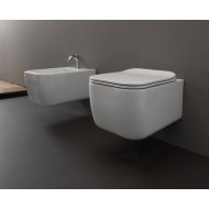 Vas Wc Brio Suspendat cu Capac Soft Close, Alb