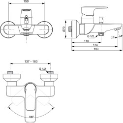 Baterie cada CONNECT AIR IDEAL STANDARD