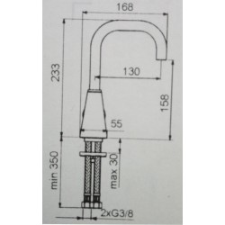 Baterie lavoar IDEALSTYLE cu pipa inalta IDEAL STANDARD