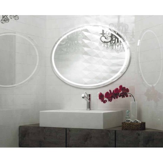Oglinda cu iluminare ALEXA OVAL 90
