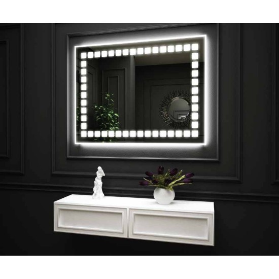 Oglinda cu iluminare GLORIA 62 x 62 cm