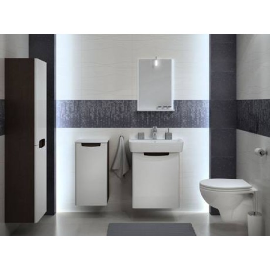 Mobilier REKORD cu lavoar 50 cm alb lucios