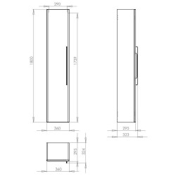 Coloana TRAFFIC gri deschis lucios KOLO