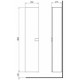 Dulap inalt TWINS negru mat