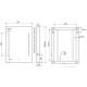 Oglinda cu LED si ceas 60 x 80 cm BEMETA 127201669