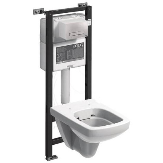 Set vas WC Nova Pro Rimfree cu Rezervor si cadru Kolo Slim 2
