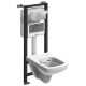 Set vas WC Nova Pro Rimfree cu Rezervor si cadru Kolo Slim 2
