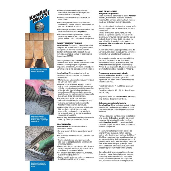 Keraflex Maxi S1 Gri 25 kg