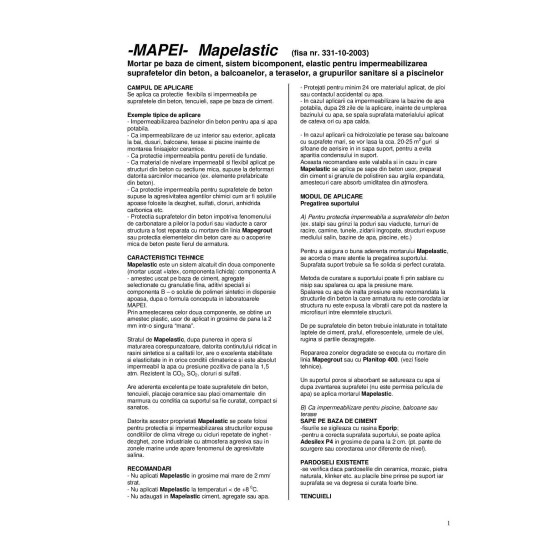 Mapelastic A+B 32 kg