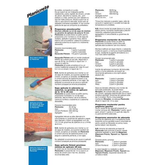Planicrete 25 L