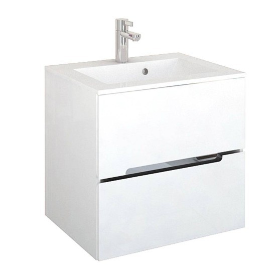 Mobilier SILVER 60, alb lucios ORISTO