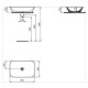 Lavoar CONNECT AIR 60 x 40 cm fara gaura pentru baterie IDEAL STANDARD