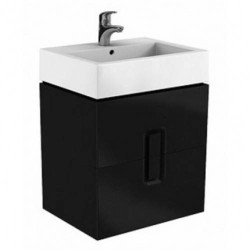 Mobilier TWINS 60 negru mat,doua sertare KOLO