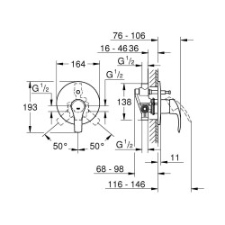 Baterie cada ingropata EUROSMART GROHE