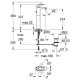 Baterie lavoar EUROCUBE XL-SIZE GROHE