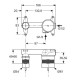 Corp incastrat baterie lavoar perete IDEAL STANDARD