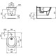 Bideu CONNECT AIR suspendat IDEAL STANDARD