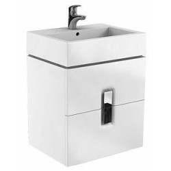 Mobilier TWINS 60 alb lucios,doua sertare KOLO Mobilier TWINS 60 alb lucios,doua sertare KOLO