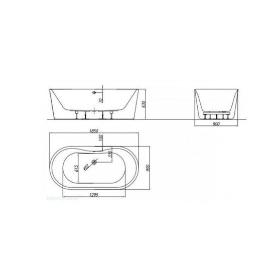 Cada Comodo 1850 x 900 cm alb