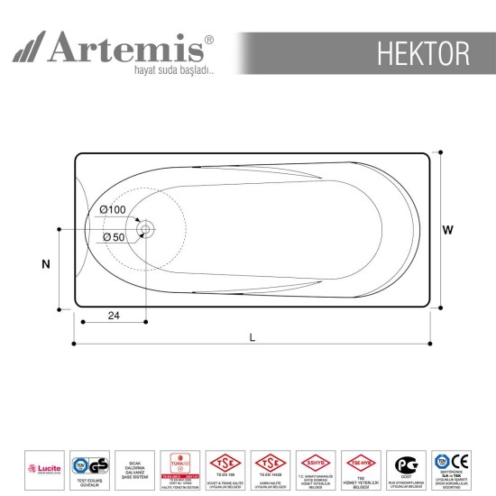 Cada Hektor 180 x 75 cm