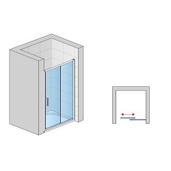 Usa culisanta din 2 piese OCELIA 100 cm SANSWISS