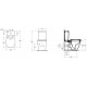 Set Vas Wc CONNECT evacuare laterala IDEAL STANDARD